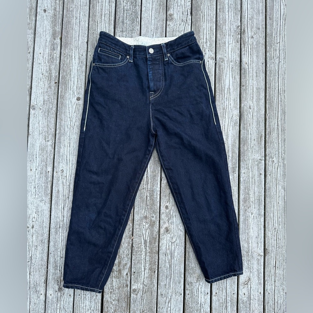 Mina Perhonen Always High Rise Cropped Length Dark Wash Jeans Size 36